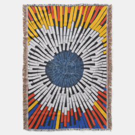 テープ内の抽象芸術:スターバスト スローブランケット