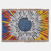 テープ内の抽象芸術:スターバスト スローブランケット (正面)