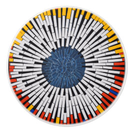 テープ内の抽象芸術:スターバスト セラミックノブ