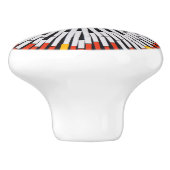 テープ内の抽象芸術:スターバスト セラミックノブ (側面)