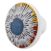 テープ内の抽象芸術:スターバスト セラミックノブ (右)