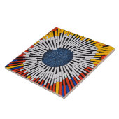 テープ内の抽象芸術:スターバスト タイル (側面)