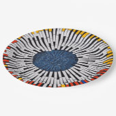 テープ内の抽象芸術:スターバスト ペーパープレート (アングル)