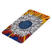 テープ内の抽象芸術:スターバスト マグネット (左側)