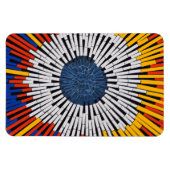 テープ内の抽象芸術:スターバスト マグネット (横)