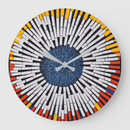 テープ内の抽象芸術:スターバスト ラージ壁時計