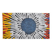 テープ内の抽象芸術:スターバスト 枕カバー (裏面-右)