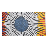 テープ内の抽象芸術:スターバスト 枕カバー (裏面-左)