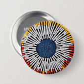 テープ内の抽象芸術:スターバスト 缶バッジ (正面&裏面)