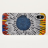 テープ内の抽象芸術:スターバスト Case-Mate iPhoneケース (裏面(横))