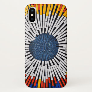 テープ内の抽象芸術:スターバスト iPhone X ケース