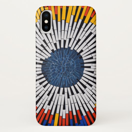 テープ内の抽象芸術:スターバスト Case-Mate iPhoneケース (裏面)
