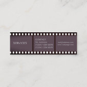 テープ専門カバーの部分 スキニー名刺 (裏面)