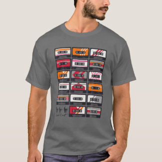テープ混合テープレトロカセット1980 Music Never Forge Tシャツ