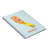 テープ測定メトリックシステム測定テープ ノートブック (右側)