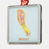 テープ測定メトリックシステム測定テープ メタルオーナメント (左)