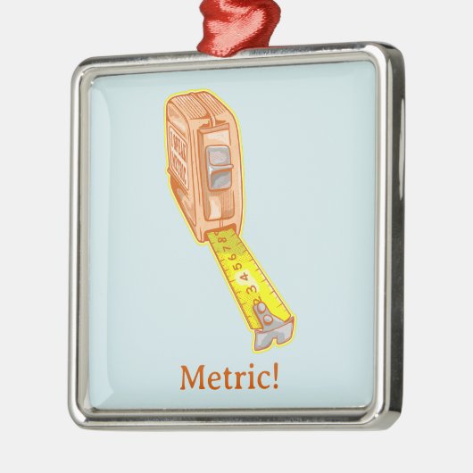 テープ測定メトリックシステム測定テープ メタルオーナメント (左)