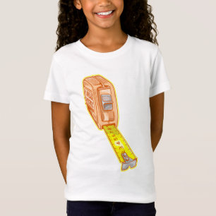 テープ測定メトリックシステム測定テープ Tシャツ