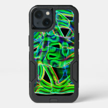 テープ状の曲線、色と緑のレリーフ、 浮き彫りまたはネオン