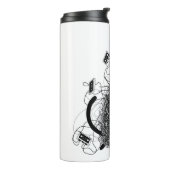 テープ絡みの黒猫 タンブラー (回転左)