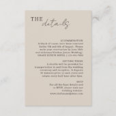 テープ | シック ミニマル ウェディングの詳細 エンクロージャーカード (正面)