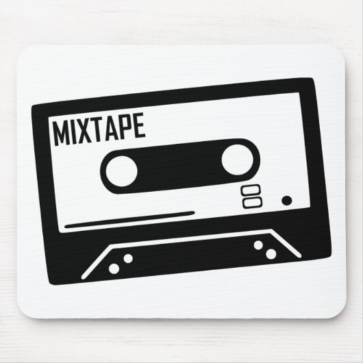 テープ-音楽 マウスパッド (正面)