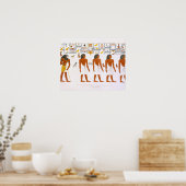 テーベの王の墓からの壁画、ディスク ポスター (キッチン)