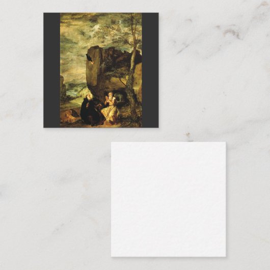 テーベ素晴らしスのアンソニーとポール スクエア名刺 (正面/裏面)