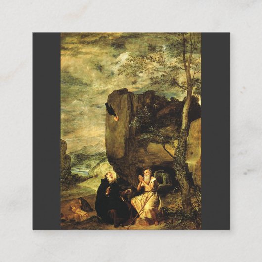 テーベ素晴らしスのアンソニーとポール スクエア名刺 (正面)