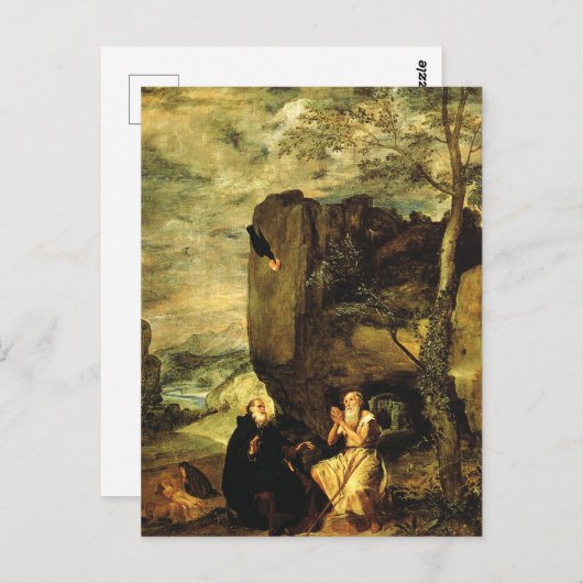 テーベ素晴らしスのアンソニーとポール ポストカード (正面/裏面)