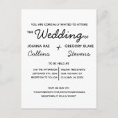 テーマなし、ジャストラブ結婚式招待状はがき ポストカード (正面)