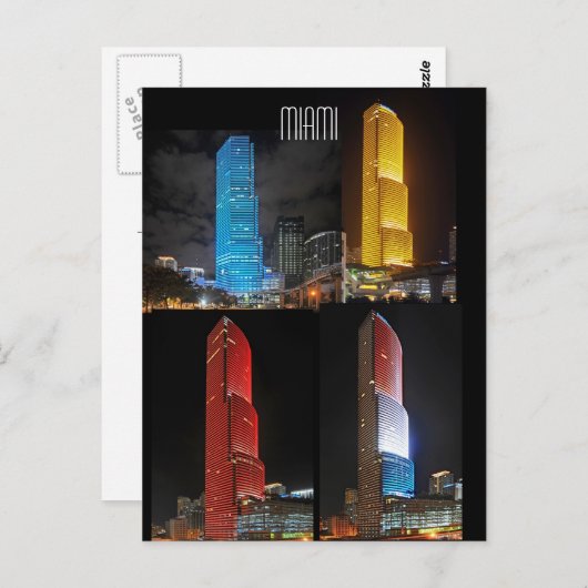 テーマのバリエーション:マイアミタワー ポストカード (正面/裏面)