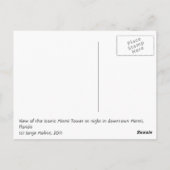 テーマのバリエーション:マイアミタワー ポストカード (裏面)