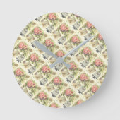 テーマのヴィンテージのパリのフランスのな時計 ラウンド壁時計 (正面)