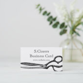 テーマの名刺ヴィンテージのはさみ 名刺 (スタンド正面)