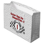 テーマの第1誕生日の競争 ラージペーパーバッグ (裏面アングル)