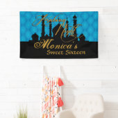 テーマアラビアンナイト青い 横断幕 (インサイチュ)