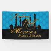 テーマアラビアンナイト青い 横断幕 (横)