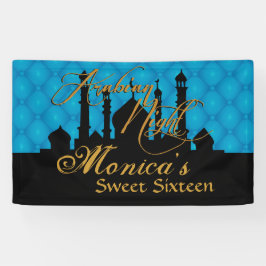 テーマアラビアンナイト青い 横断幕