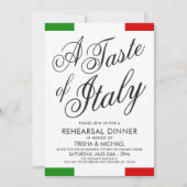テーマイタリアンディナー | リハーサルディナー招待状 招待状 (正面)