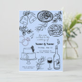 テーマイタリアン結婚式招待状 招待状 (スタンド正面)