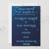 テーマエレガント招待状のスパークルデザイン 招待状 (正面)