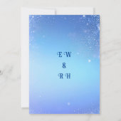 テーマエレガント招待状のスパークルデザイン 招待状 (裏面)