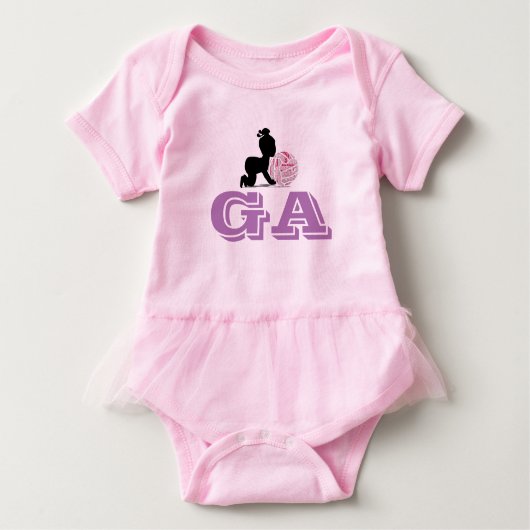 テーマカスタムなネットボールプレーヤーの位置 ベビーボディスーツ (正面)