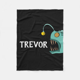 テーマカスタムボーイズベッドルームフィッシュ フリースブランケット