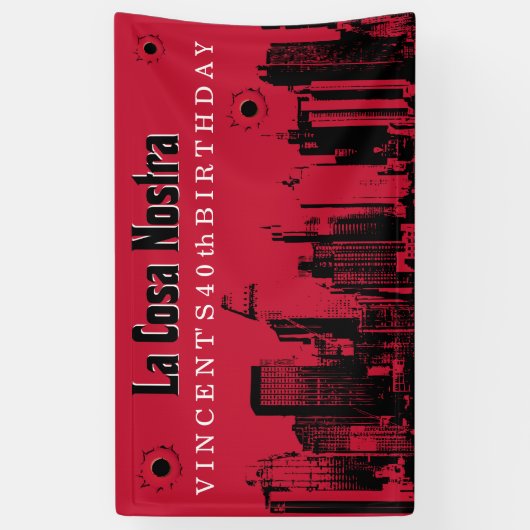 テーマギャングギャングのパーティー 横断幕 (縦)