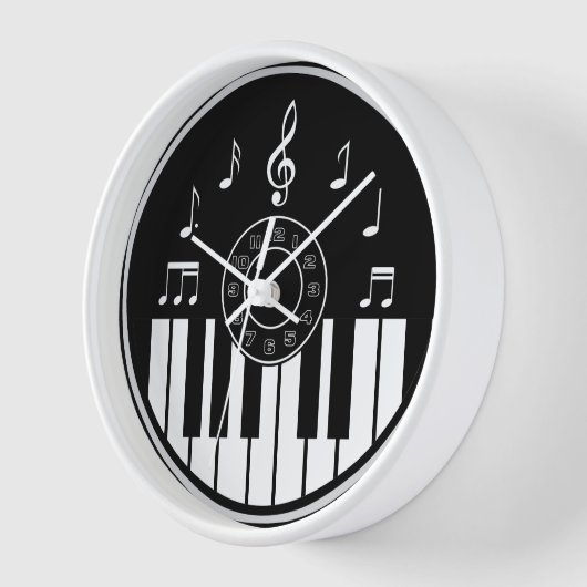 テーマコンテンポラリーな音楽 壁時計 (傾斜)