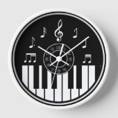 テーマコンテンポラリーな音楽 壁時計 (正面)