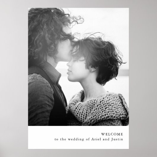 テーマシンプル歓迎ポスター ポスター (正面)