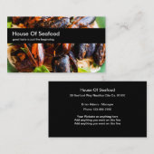 テーマシーフードのレストラン 名刺 (正面/裏面)